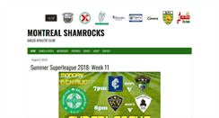 Desktop Screenshot of montrealshamrocks.com
