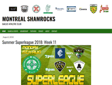 Tablet Screenshot of montrealshamrocks.com